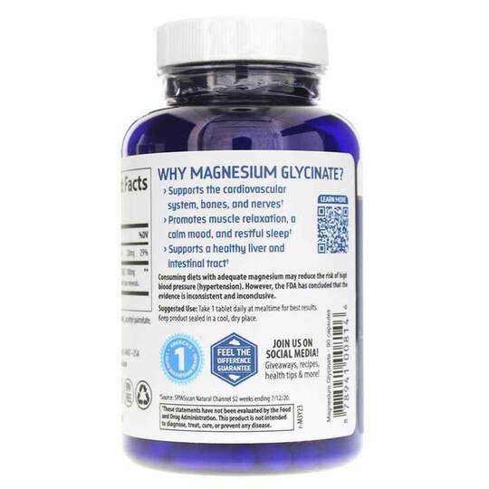 Magnesium Glycinate 120 Mg, TMR
